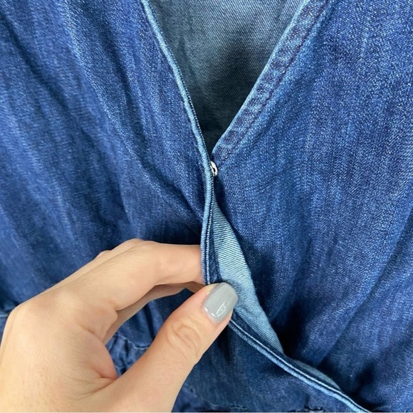 Lovers and Friends Junie Romper in Denim Blue - Picture 4 of 14